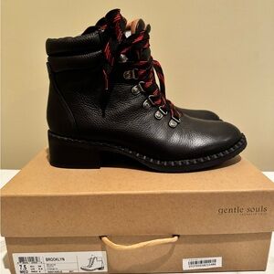Gentle Souls Women's Black Leather Boots